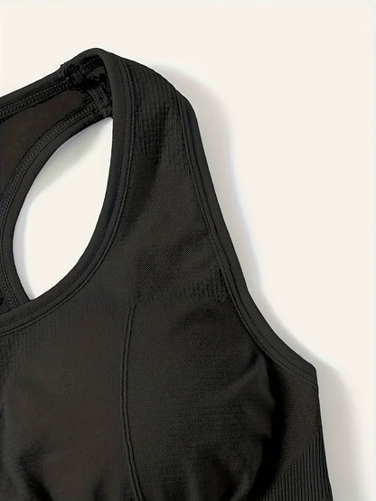 Sleek, comfy sports bra with breathable fabric for women's fitness and lingerie.