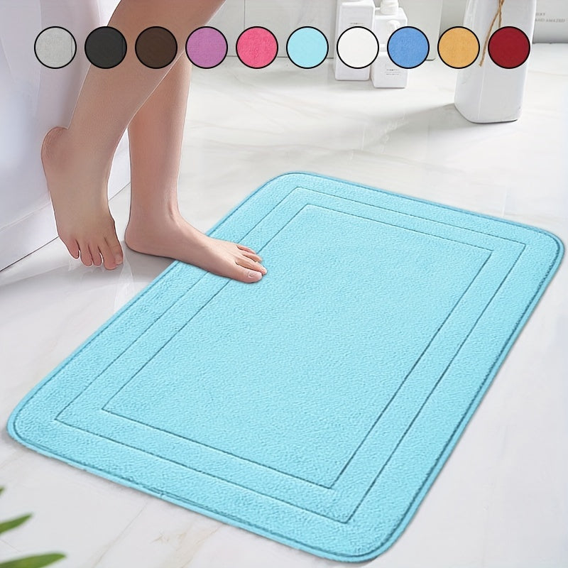 Non-Slip Memory Foam Bath Rug set includes 1 piece - Features Quick Dry, Machine Washable, Soft and Comfortable Bathroom Accessories