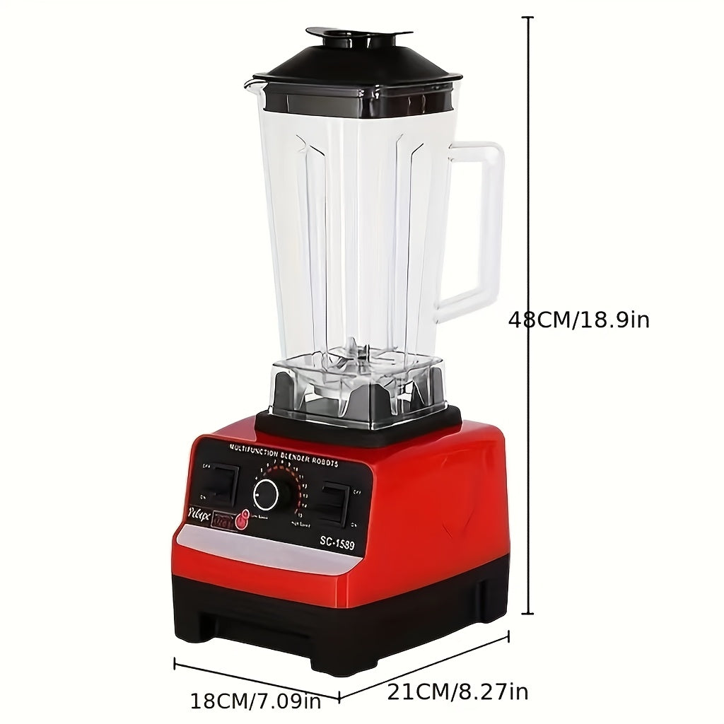 One-piece, High-Powered Blender Ideal for Home Use, Great for Creating Smoothies, Milk Tea, Juice, Shaved Ice, Fruit Juices, Soy Milk, and Crushing Ice, Essential Kitchen Appliance