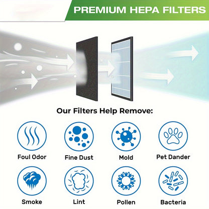 Air purifier replacement filter for HP00/HP01/HP02/HP03/DP01/DP03 models made of paper material.