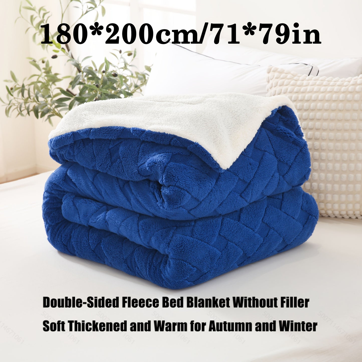 Stay cozy all year round with our 1pc Cozy Contemporary Diamond Pattern Fleece Throw Blanket. Made from a soft polyester blend with sheep fleece composite, this blanket offers all-season warmth and is perfect for use in the bedroom, on the sofa, in the