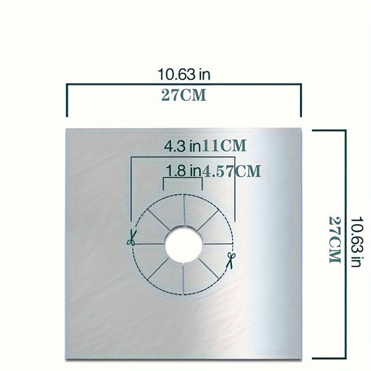 Stovetop Burner Cover Set of 4 Reusable Gas Stove Protector Pads, Oil-Proof and Anti-Fouling Surface Protection, Easy to Clean