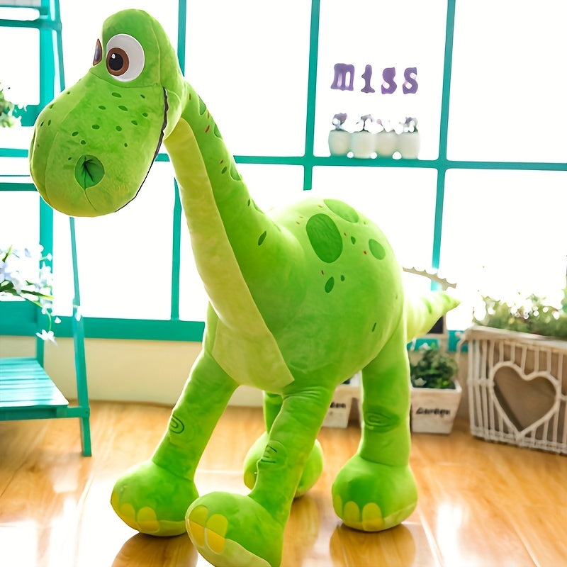 1pc Cartoon Brachiosaurus Dinosaur Plush Toy for Medium Breeds - Soft, Durable Fabric, Colorful Design