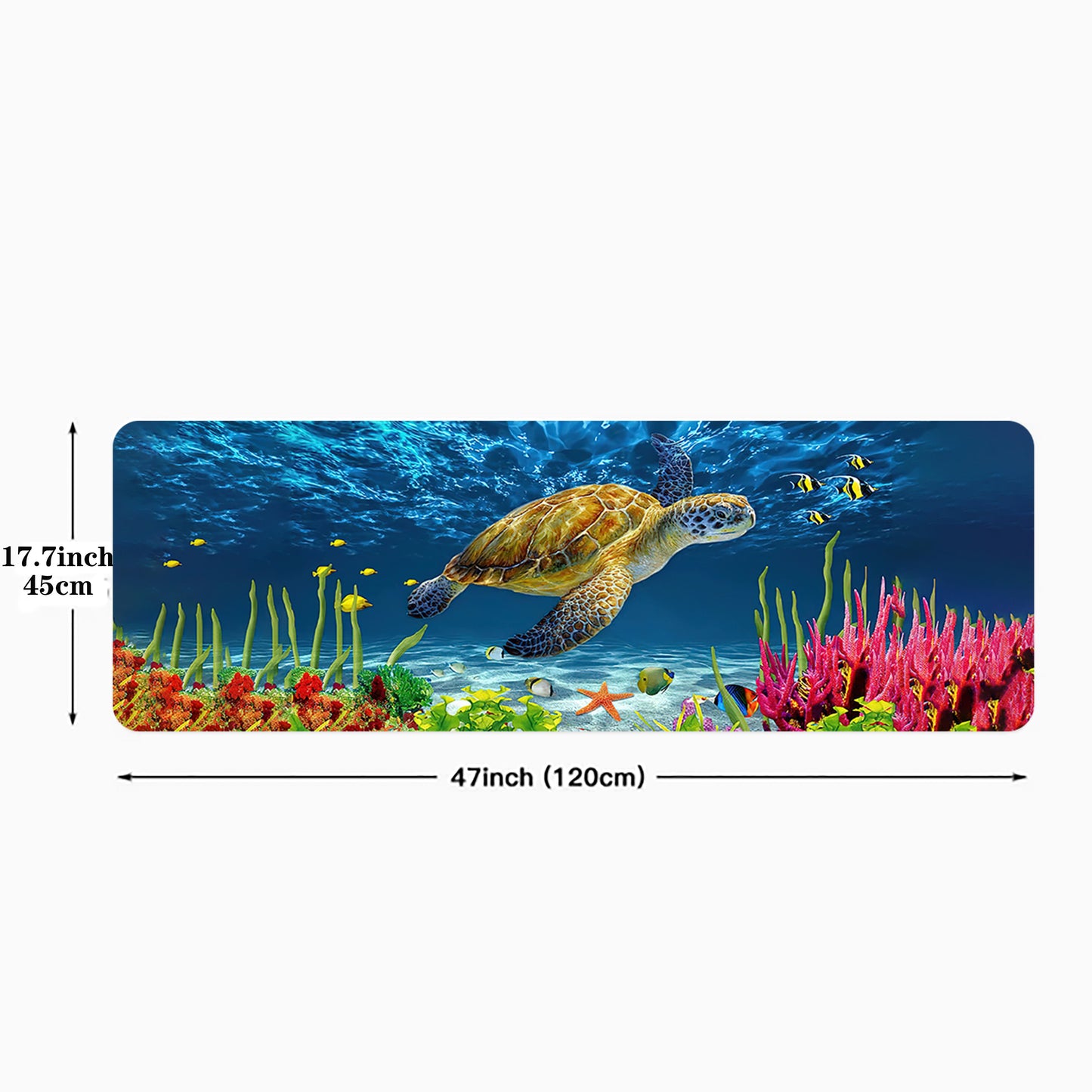 Soft Non-Slip Bath Rug featuring a Sea Turtle Pattern, Absorbent Carpet for Home Living Room Bathroom. Funny and Stylish Home Decor Accessory.