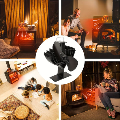 Upgrade your wood stove with the 1-piece Thermal Power Fan. This Eco-Thermal Electric fan features an upgraded design with dual core super airflow and 2 blades. Suitable for wood burning stove, gas stove, particle stove, wood stove, and propane stove.