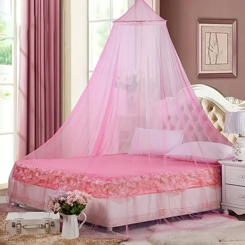 Luxurious Palace Mosquito Net made of Knitted Polyester with Steel Wire Frame, Clean with Spot Treatment from Ceiling to Floor