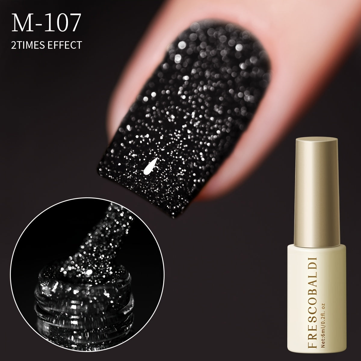 Dazzling diamond glue for DIY nail art with disco sparkle and phototherapy benefits.