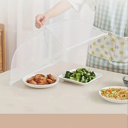 Mesh food cover tent for outdoor dining, picnics, BBQs, and parties - foldable, washable, and insect-proof.