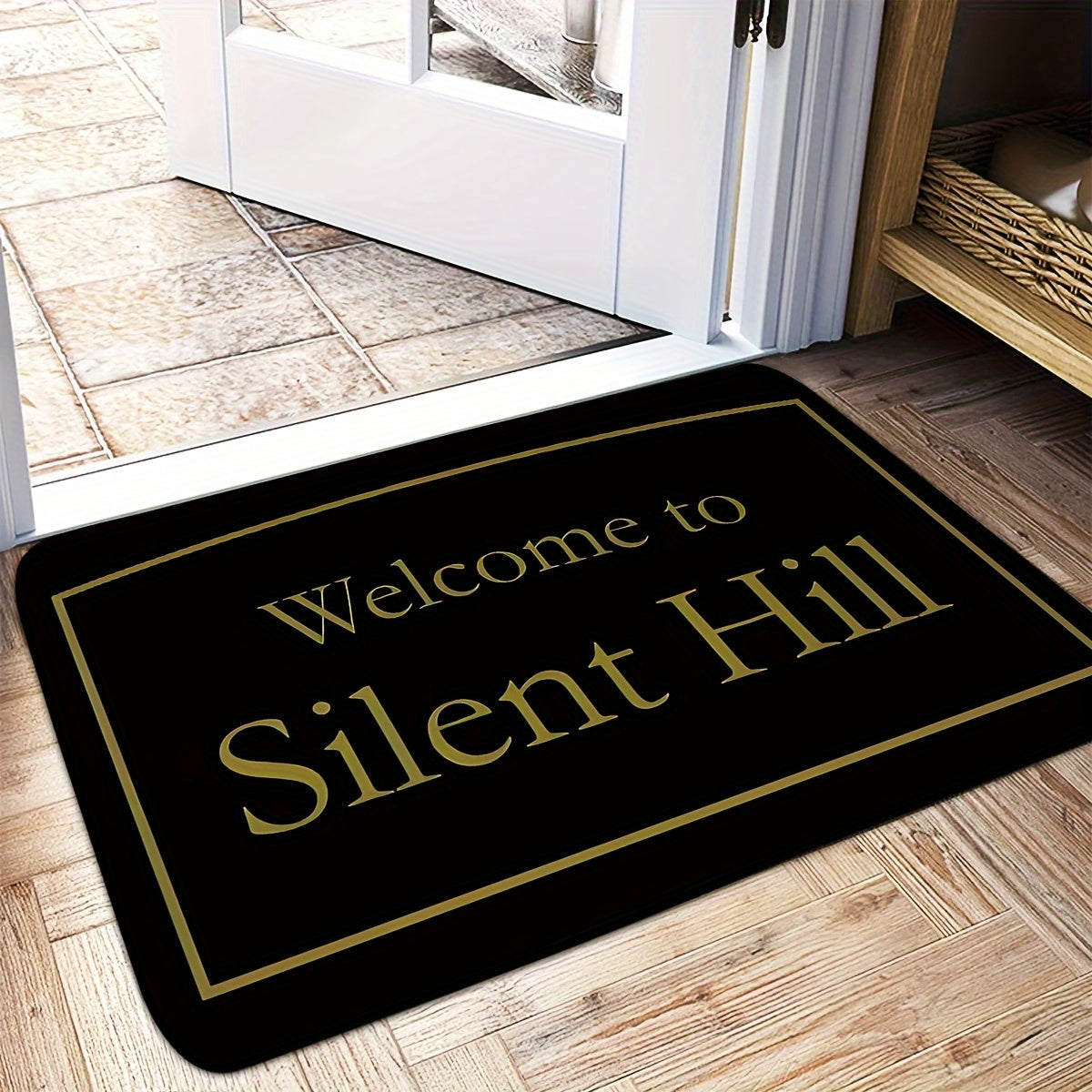 Experience the serenity of Silent Hill with our Soft Fleece Non-Slip Bath Mat - Choose from a variety of sizes