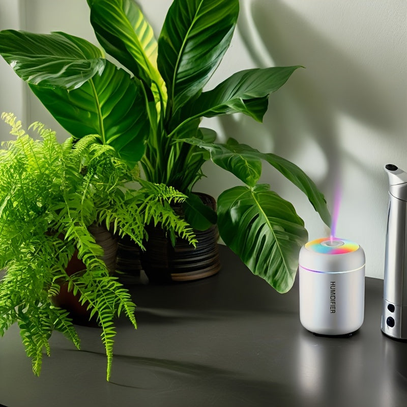 YAIAWISU Portable LED Humidifier & Diffuser: Compact, Quiet, USB Powered for Home & Car, No Batteries Required