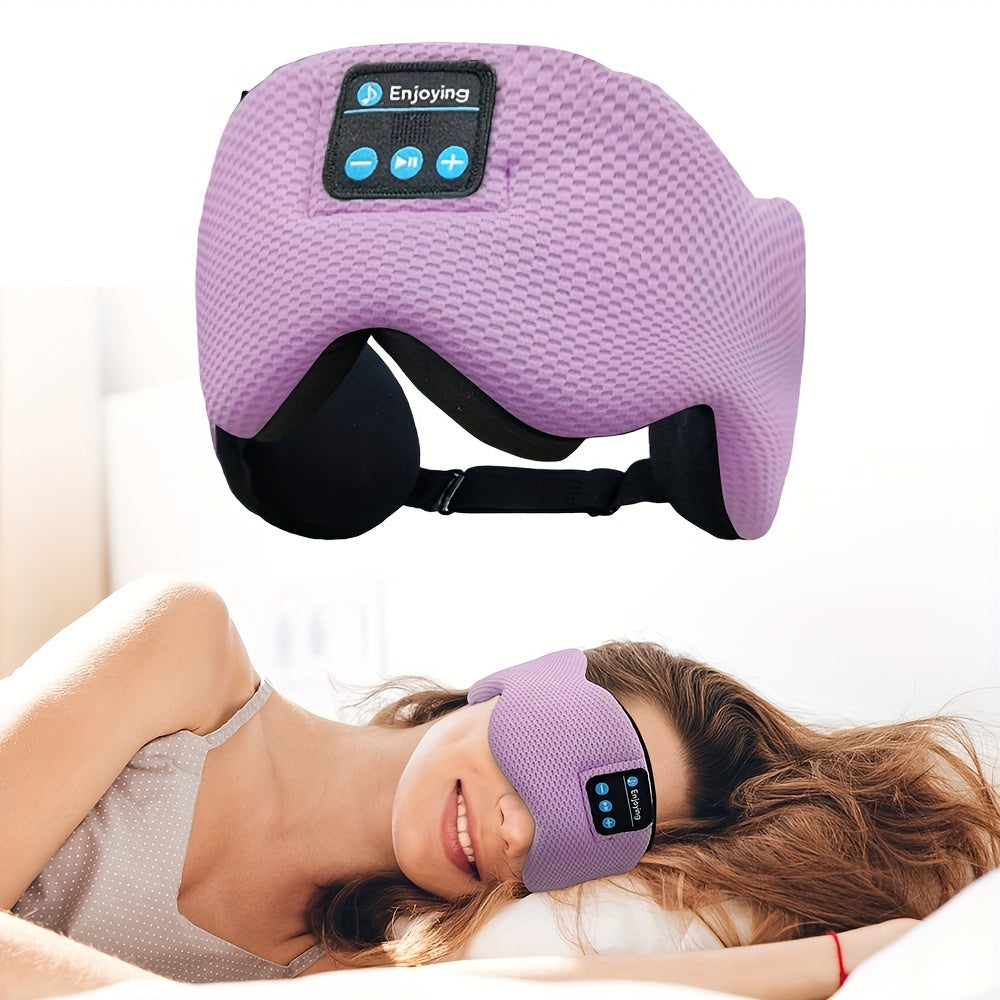 Wireless soft sleeping mask with wireless 5.3 headphones for sleep shade, suitable for women and men.