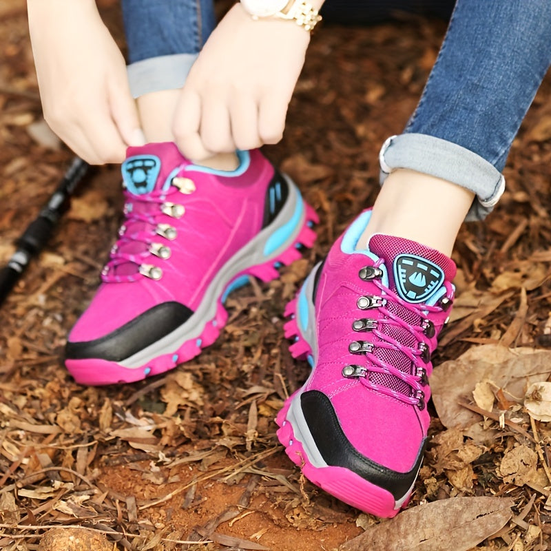 Durable trail footwear for women: breathable, non-slip, comfortable hiking sneakers.