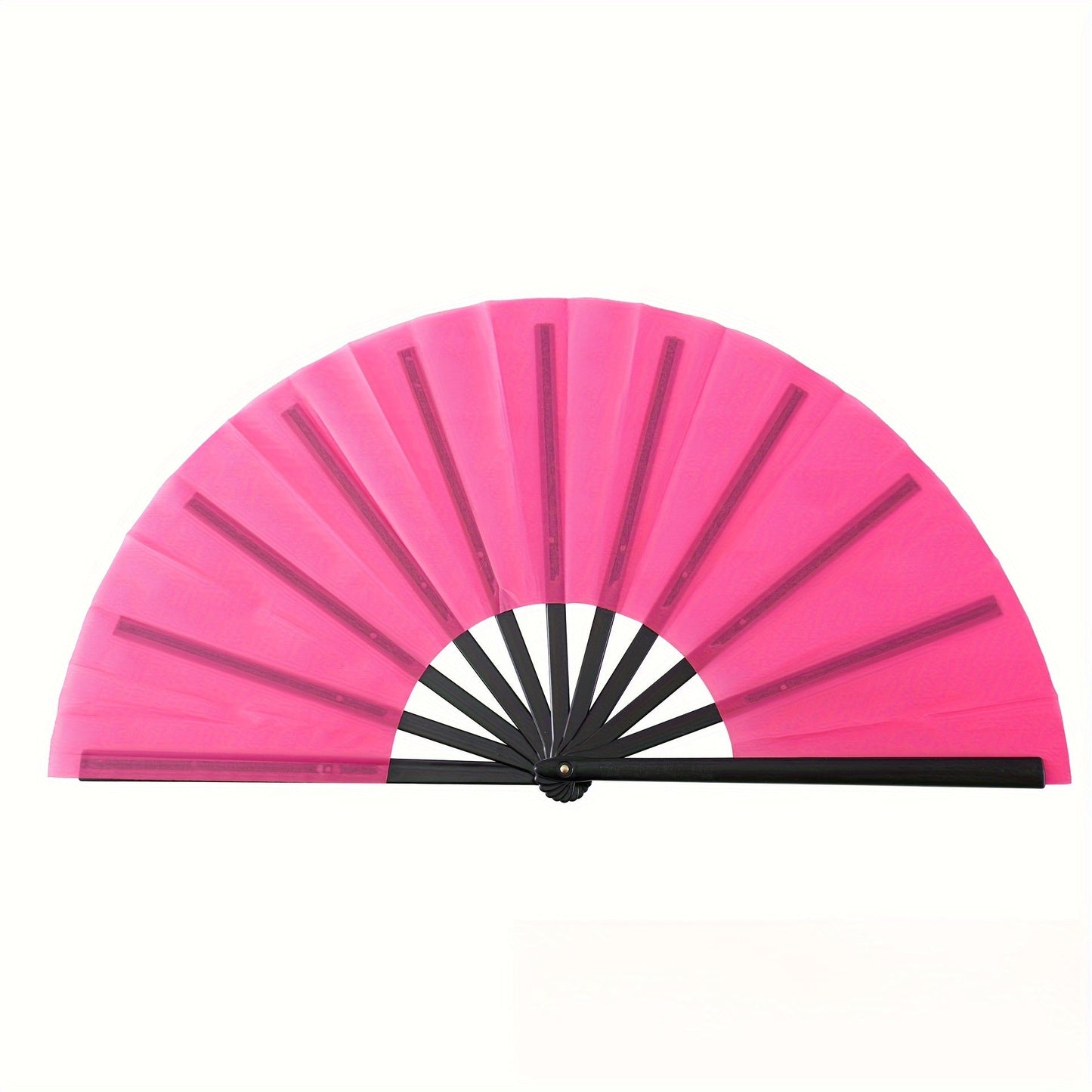 Classic Kung Fu Style Double-Sided Plastic Fan for Tai Chi, Chinese Dance, and Martial Arts - Elegantly Designed