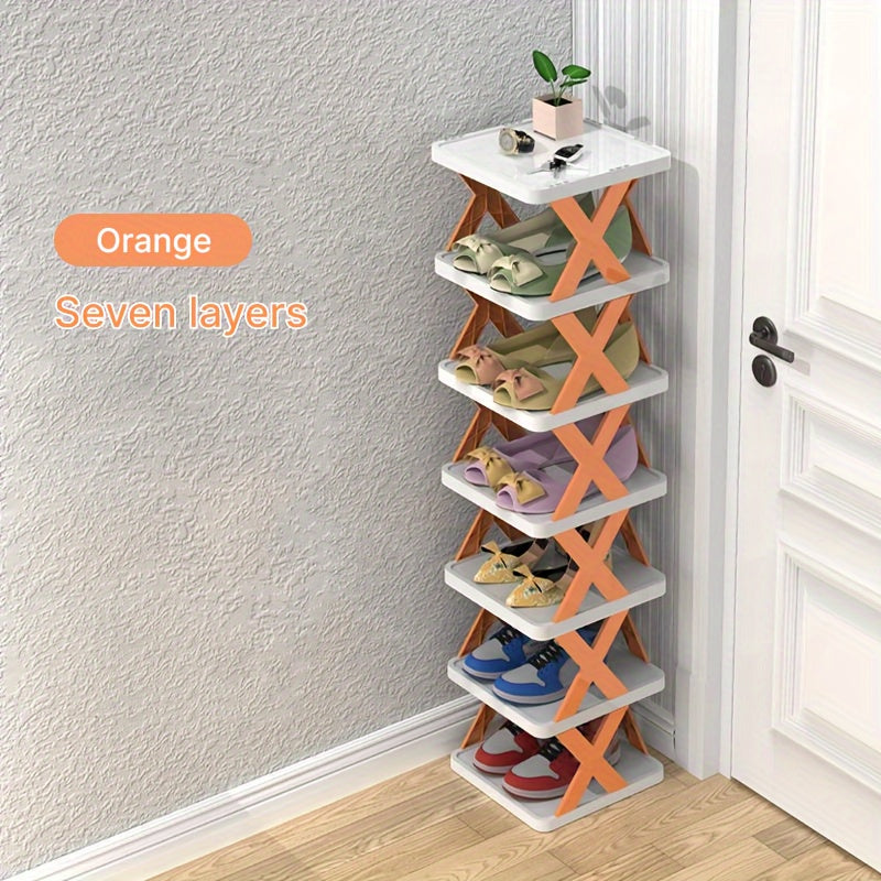 A Convenient Multi-Layer Shoe Rack with Space-Saving Foldable Design - Simple Assembly, Suitable for Any Room