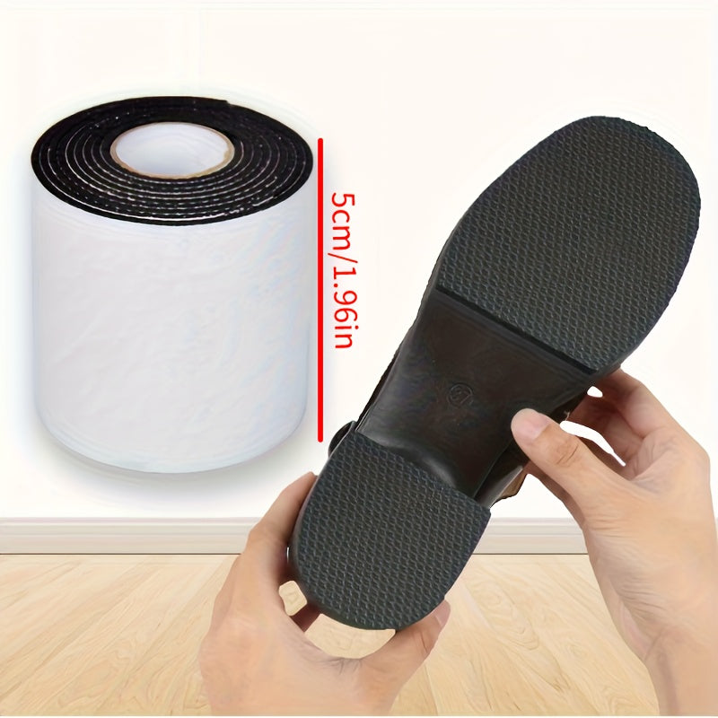 Noise Reduction Shoe Tape with Self-Adhesive Backing - Non-Slip Rubber Pads for High Heels, Chair and Table Legs, and Floor Protection