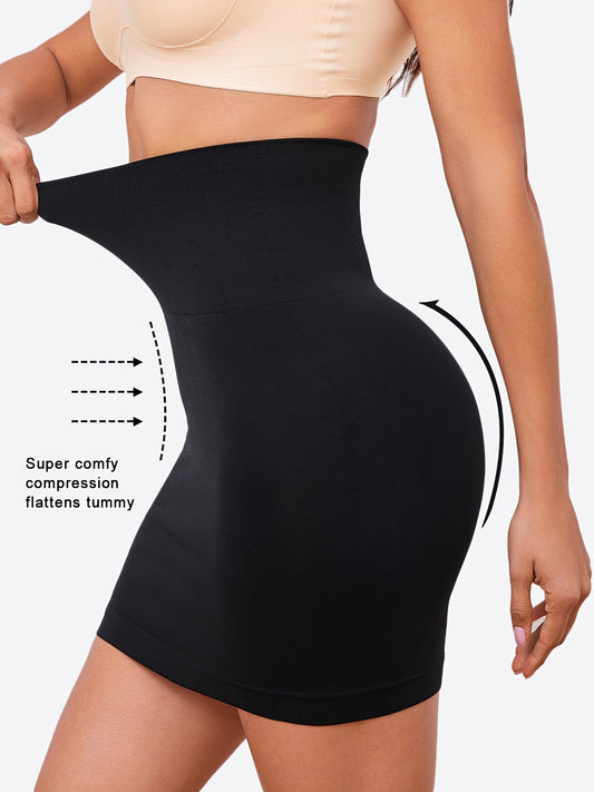 High waist shaping skirt with seamless design for women's underwear and shapewear.