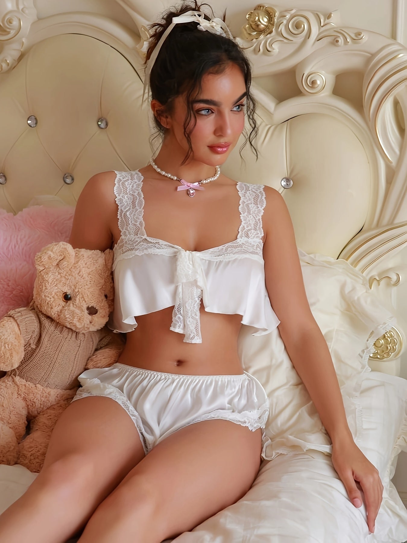 Women's sexy lingerie set with charm design, excludes inner wear