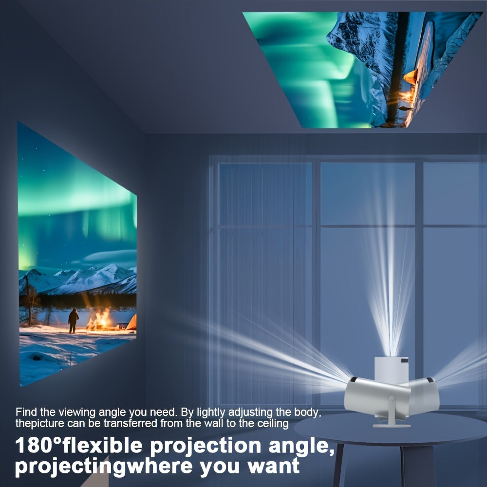 Magcubic HY300 Pro Mini Projector features 720P HD resolution, 260 ANSI lumens, 16:9 aspect ratio, table mount, remote control, Wi-Fi & Wireless 5.0, 4K auto correction, Android 11.0