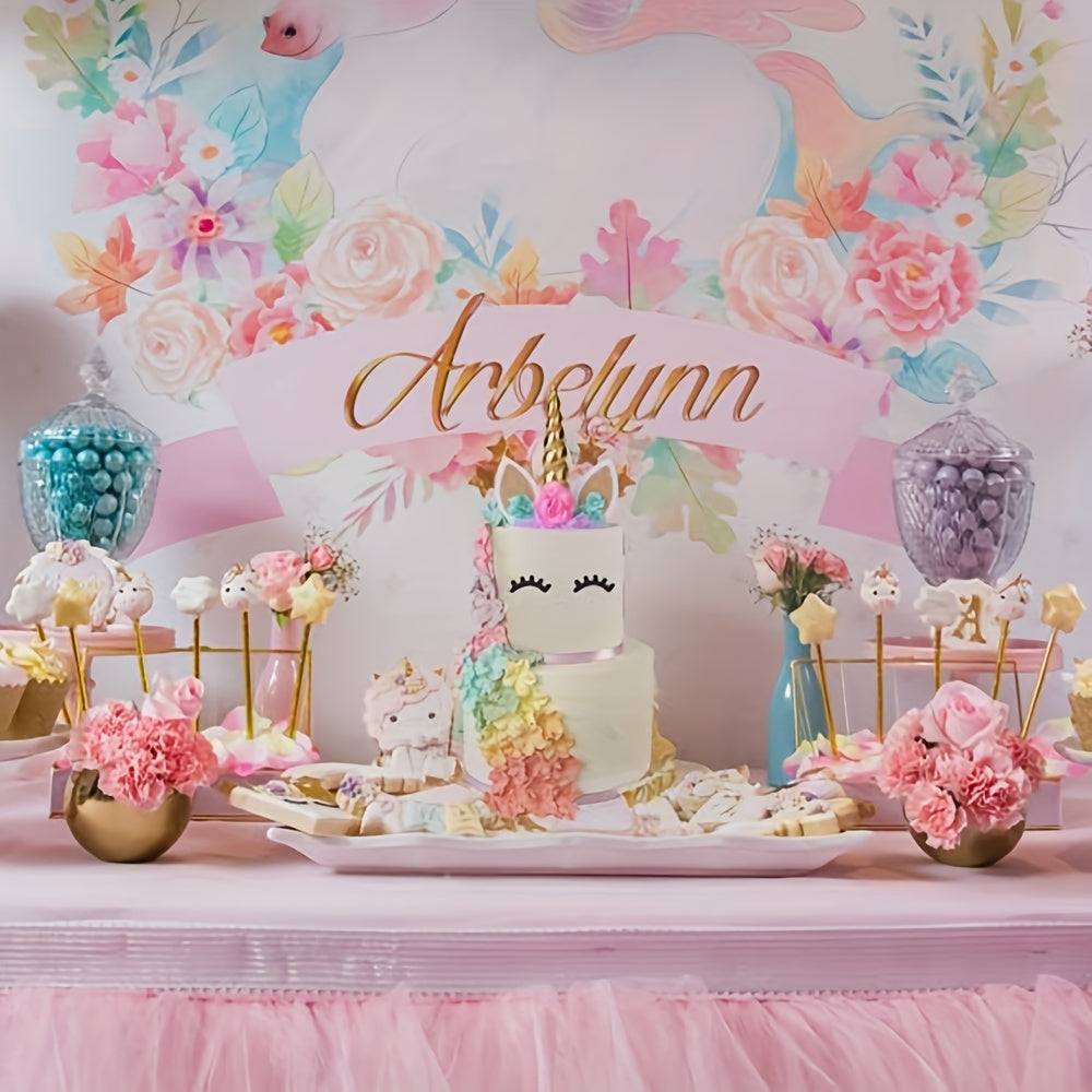 Unicorn cake topper set includes 3 pieces with eyelashes and golden horn, perfect for decorating birthday cakes.