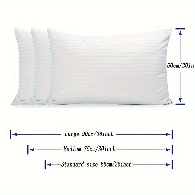 This set includes two pillowcases featuring a zipper for easy use. Made from luxury hotel-quality material, these pillowcases are soft, breathable, and non-balling. The striped woven design adds a touch of elegance to your bedding.