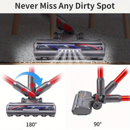 Upgrade your vacuum cleaner with a new Floor Brush compatible with V7, V8, V10, V11, and V15 models. Made from durable plastic, this universal attachment is perfect for cleaning both hardwood and carpeted floors. Make your home cleaning routine a breeze