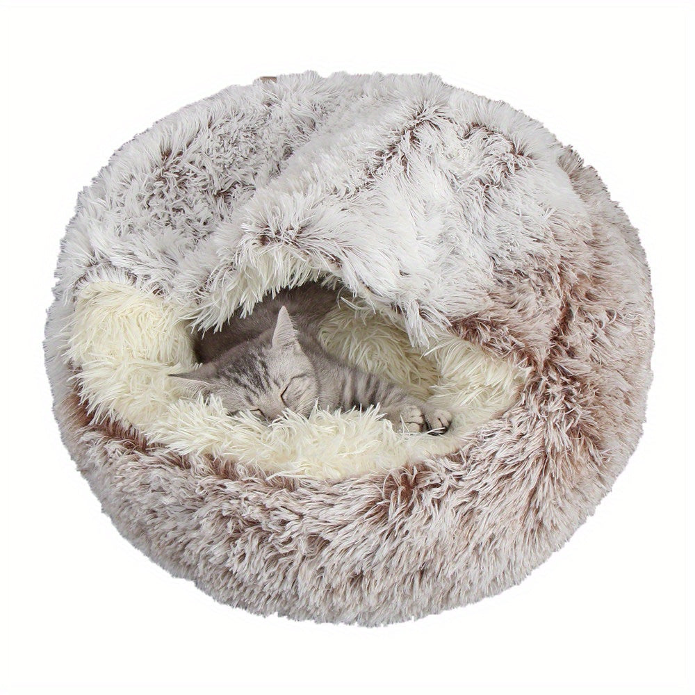 Soft, warm, and comfortable cat bed with modern design, suitable for all seasons, perfect for cats and small pets.