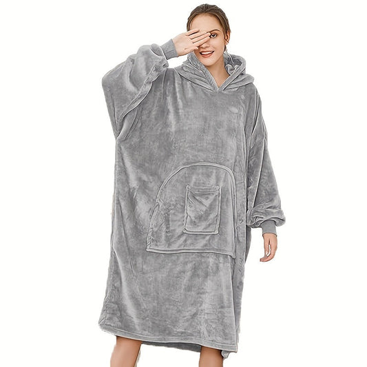 Wearable Blanket Hoodie for Women and Men - Oversized, Super Soft and Warm Sweatshirt Blanket with Big Pocket - Comfortable and Cozy for Adults