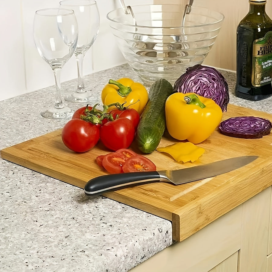 Aseptic Bamboo Cutting Board with Juice Groove - Mold-Resistant and Durable, Ideal for Cutting Fruits & Vegetables, Great Kitchen Gift for the Holidays