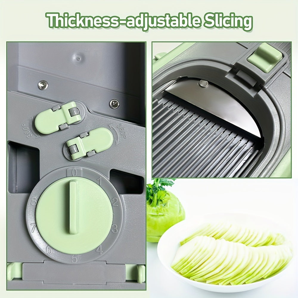 Adjustable safety slicer for vegetables, fruits, and more - perfect gift for mom