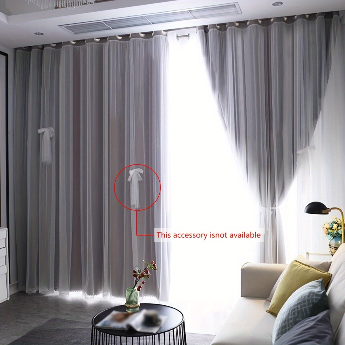 Single-panel Blackout Curtains made with One-layer Cloth and One-layer Yarn, featuring a Modern Simple Style. Ideal for use in Living Rooms, Bedrooms, Balconies, Floating Windows, providing Noise Reduction and adding a touch of Romance to your Home Decor.