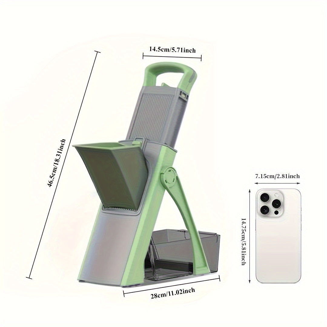 Durable ABS Material Kitchen Slicer - Versatile, Safe, and Easy-to-Use for Cutting Fruits, Vegetables, and Potatoes