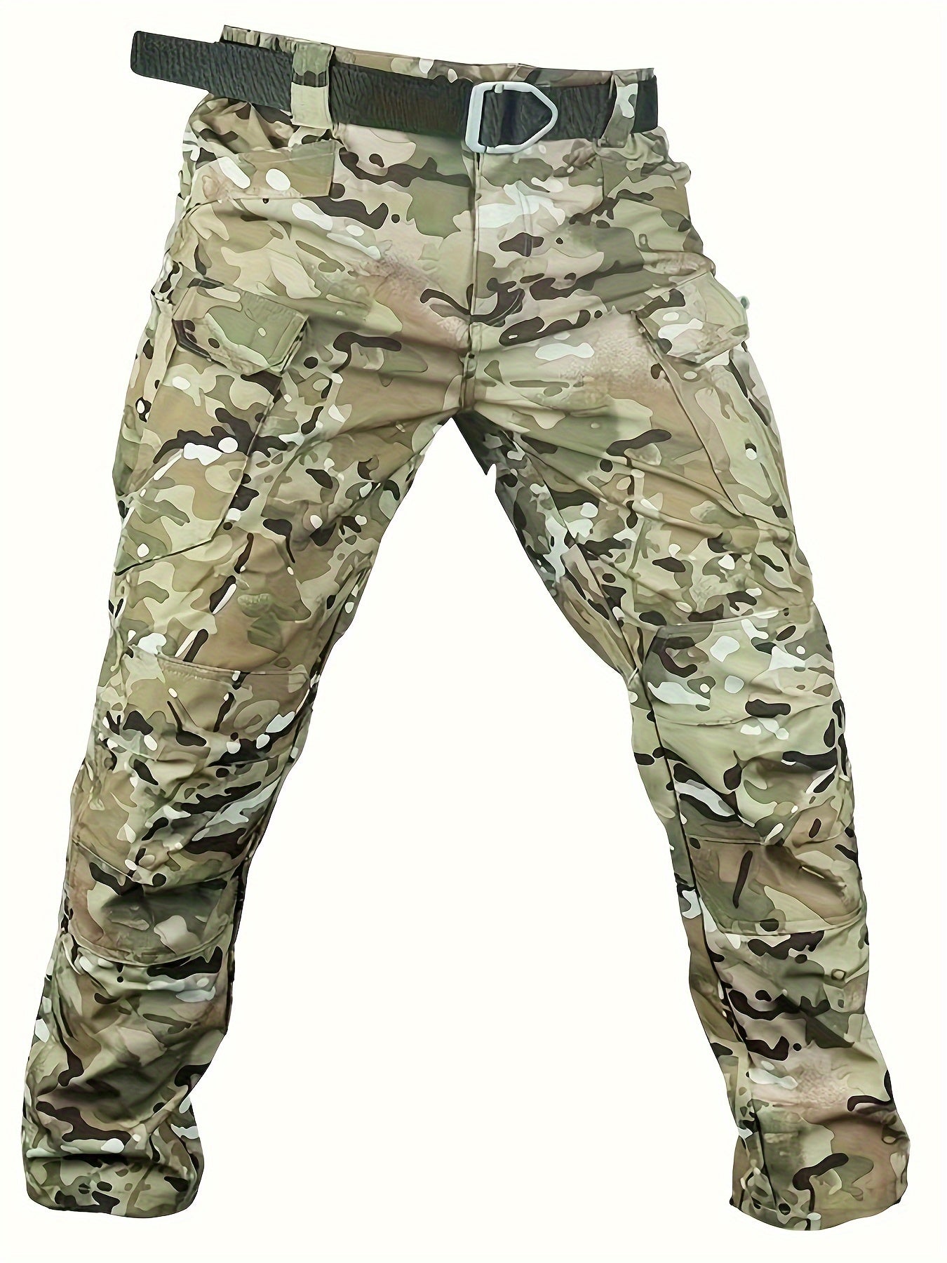 Guangguangzi Camouflage Shark Men's Fleece Jacket and Work Pants Set