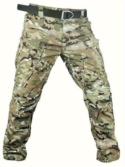 Guangguangzi Camouflage Shark Men's Fleece Jacket and Work Pants Set