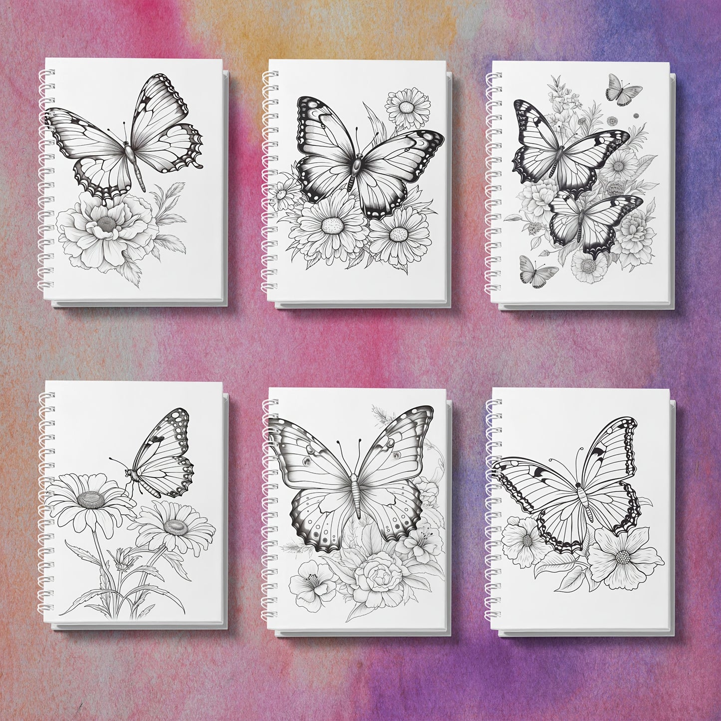 Butterfly Garden: A DIY Coloring Book for Adults - Relax and De-Stress with Artistic Coloring.