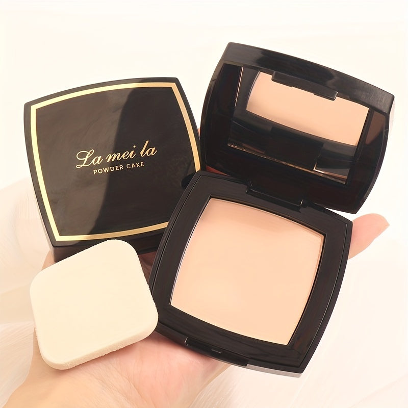 LANTHIERA Long-Lasting Oil Control Setting Powder - Waterproof, Sweatproof, Lightweight Finish for All Skin Tones in a Compact Elegant Black & Golden Packaging