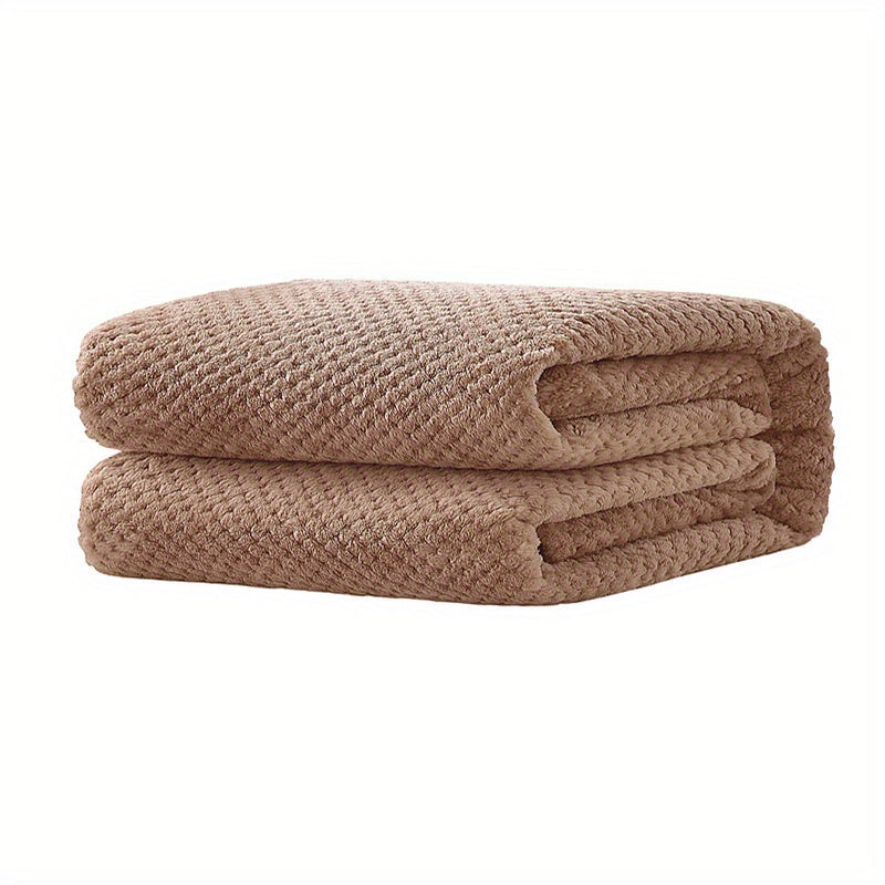 Soft and Cozy Solid Color Blanket perfect for a Comfortable Nap, Relaxing on the Couch, Keeping Warm on the Sofa, Office, Bed, Camping, or Traveling