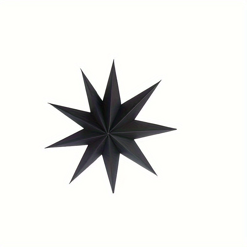 Christmas Nine-pointed Star Party Decorations, Suitable for Weddings, Birthdays, Shopping Malls, Festivals, and Origami Pendants. Available in 1, 3, 5, or 9 pieces.