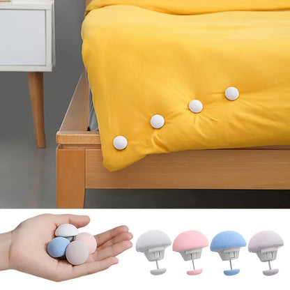 4/8/12pcs Non-Slip Bed Sheet Clips - Blue Reusable and Detachable Safety Grips for a Secure Sleep.