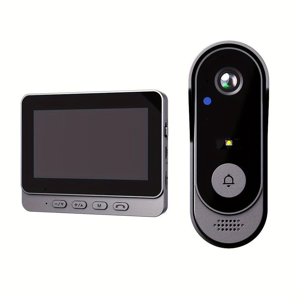 Video Doorbell X8: Wireless, Touch Control, Night Vision, USB Powered, Rechargeable Battery.