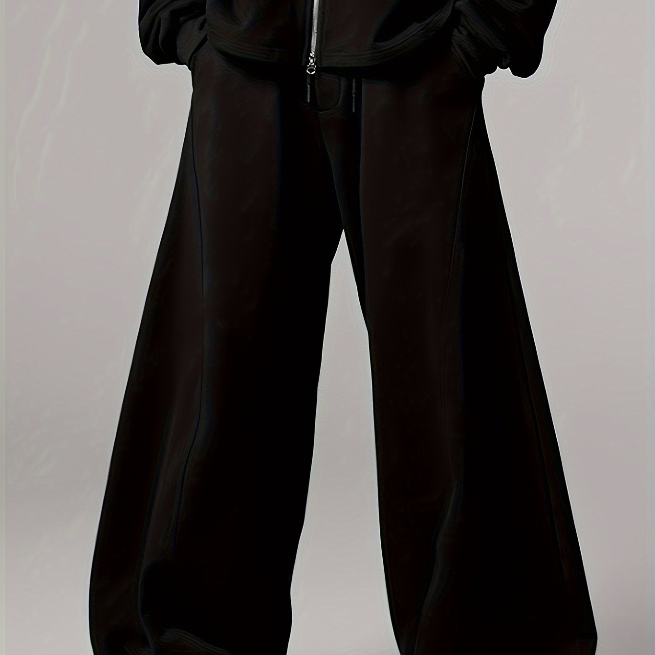 Loose fit wide leg sweatpants for men, ideal for casual sportswear.