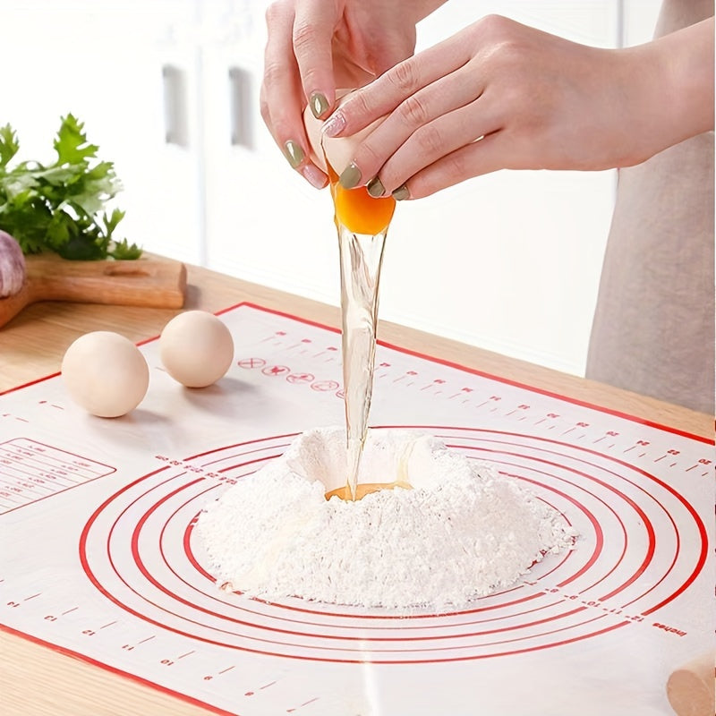 Essential Kitchen Gadget: Non-Stick Silicone Pastry Mat for Pizza, Cakes, and Cookies - Extra-Large Size 60.2cm x 39.88cm - Food-Safe and Perfect for Baking and Dough Rolling