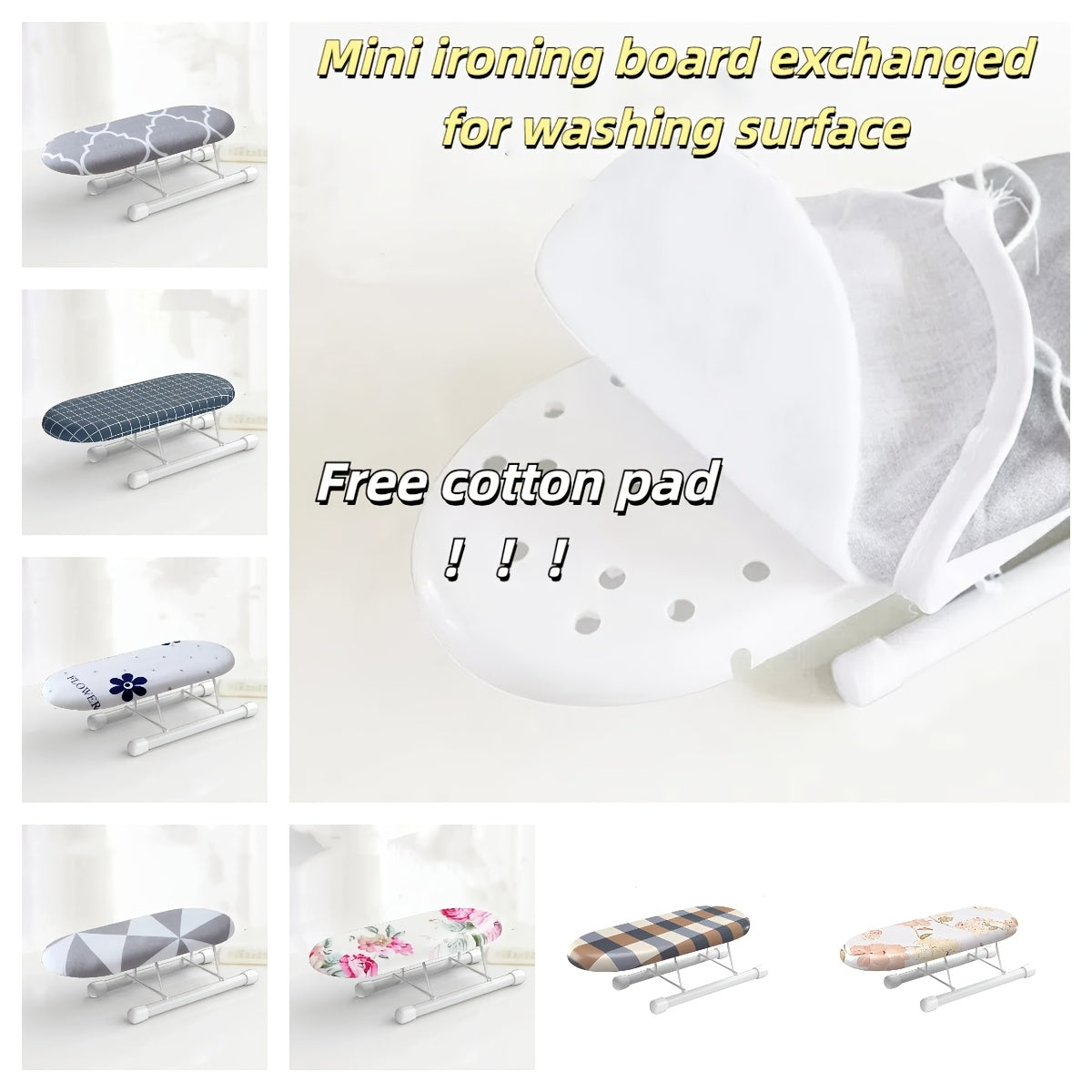 Get the perfect Christmas gift with the 1pc HeatGuard Mini Ironing Board Cover with Pad. Made of PET material, this non-electric cover is heat-resistant and anti-scalding, providing protection for boards measuring 25.98cm x 11.0cm. Featuring a festive