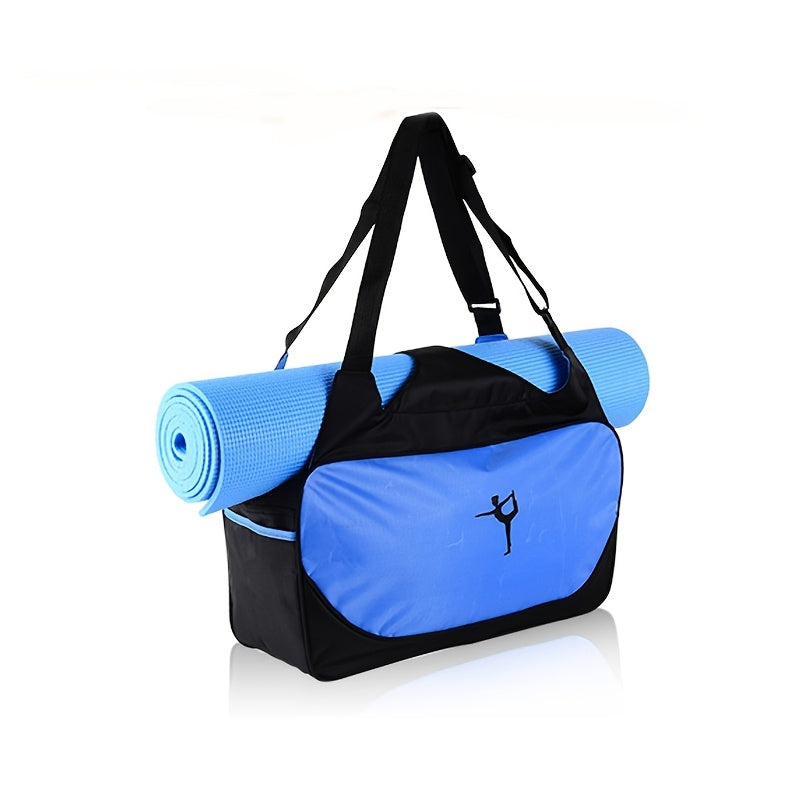 Nylon sports duffle bag with large capacity - versatile for yoga, fitness, gymnastics, and dance, durable and lightweight.