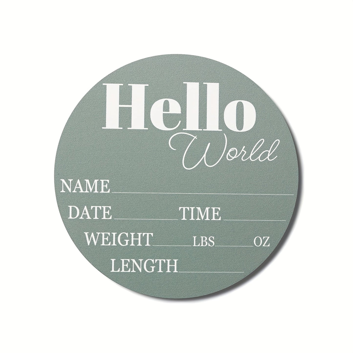 High-definition Printed Wooden Birth Announcement Sign in Natural Wood Color, perfect Commemorative Plaque Gift.