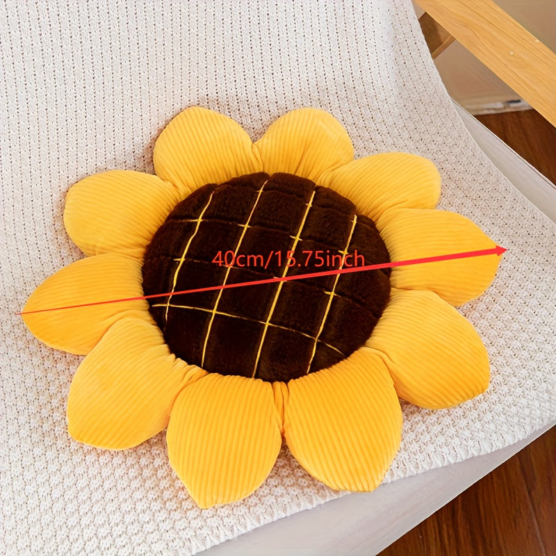 Adorable Sunflower Pillow, Ideal for Decorating Your Home or Gifting This Christmas