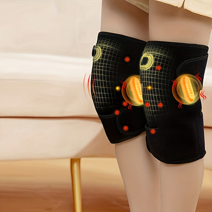 Electric Knee Protection with Vibration Massage, Joint Warmth, and Hot Compress for Men and Women - Unisex, USB Powered, No Battery or Accessories Included