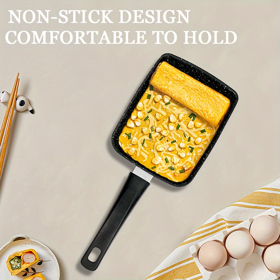 1 pc Cast Iron Skillet for Japanese Tamagoyaki - Create Perfectly Shaped Eggs, Ideal for Breakfast, Pancakes & More - Non-Stick, Long-Lasting, Simple to Clean