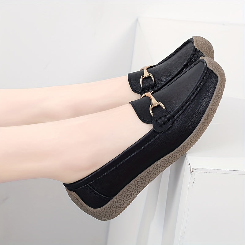 Women's flat loafers, casual slip-on shoes, lightweight and comfortable