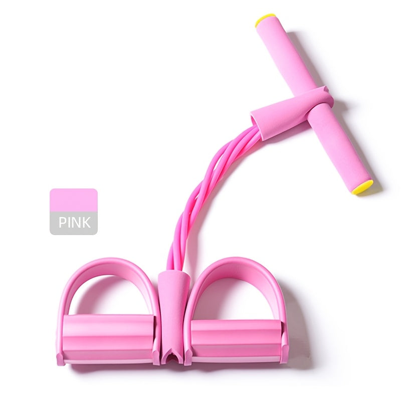 Lightweight resistance band for full body workouts in Pink/Purple/Blue, suitable for Beauty Training and Rowing Machine.