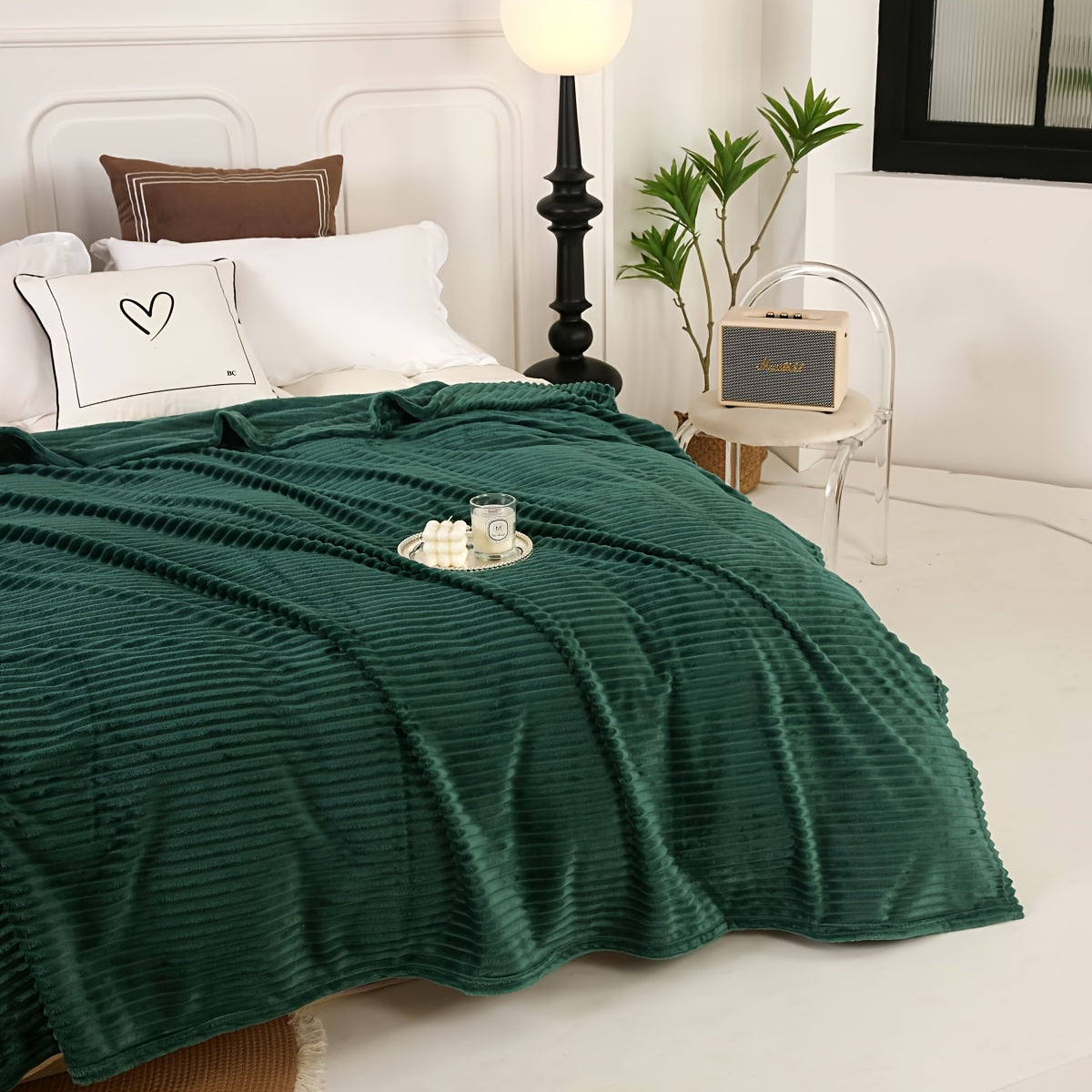 Modern and simple, this solid color milk velvet blanket is a cozy addition to your couch or bedroom. Includes pillowcase but no pillow insert. Perfect for any room.